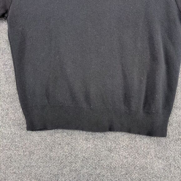 Sycamore Women's Knit Sweater Black Medium Short Sleeve Crew Neck Vintage - Picture 7 of 12